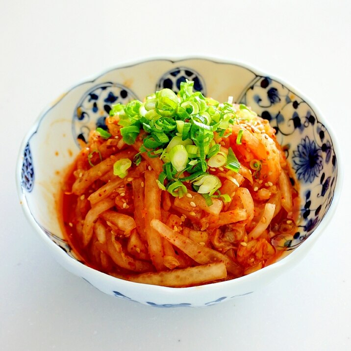 白飯がムシャムシャ&酒がガブガブ!大根のキムチ和え